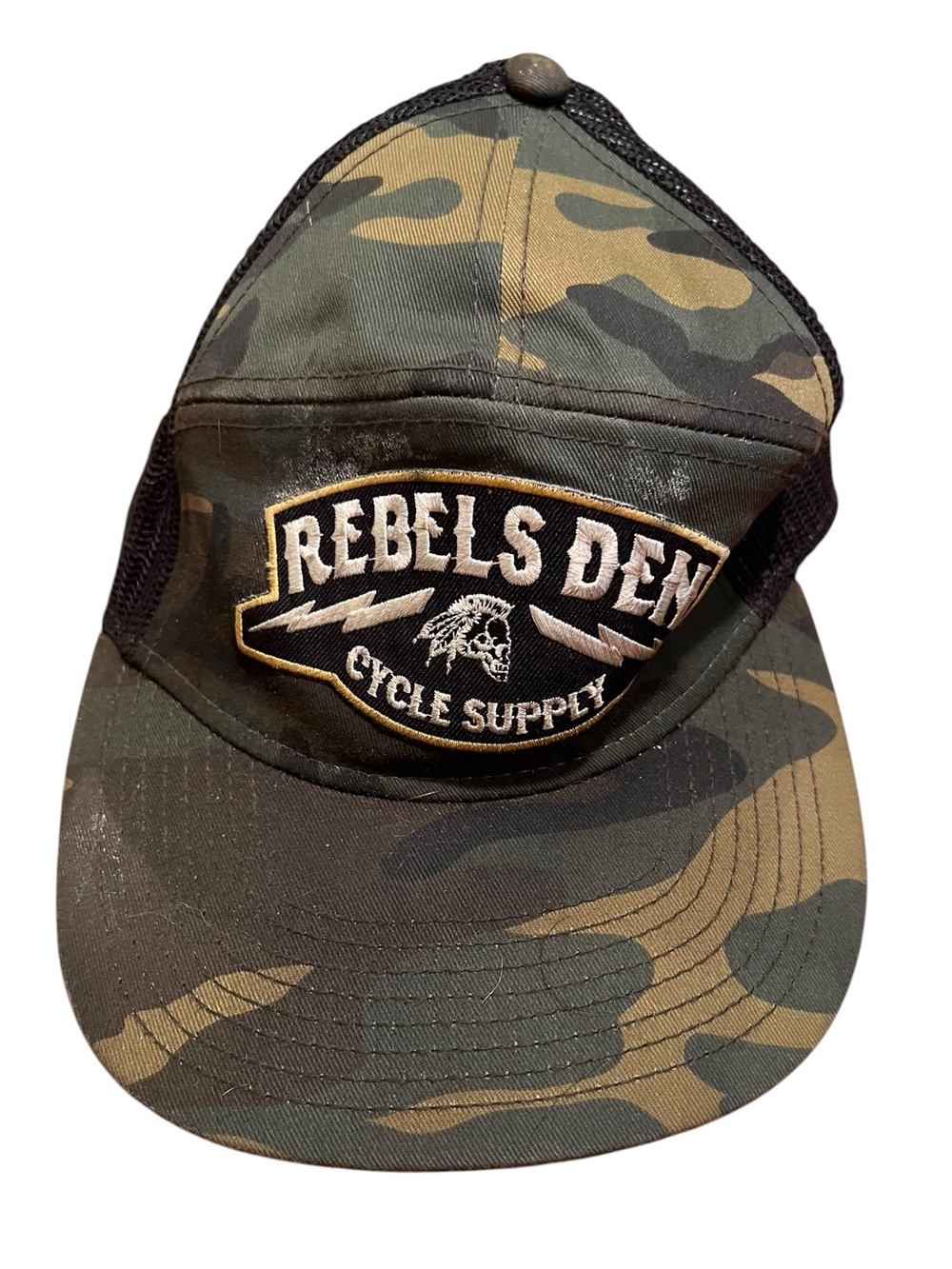 Otto Hat Trucker Cap Rebels Den Cycle Supply Camo Hat One Size Fits Most